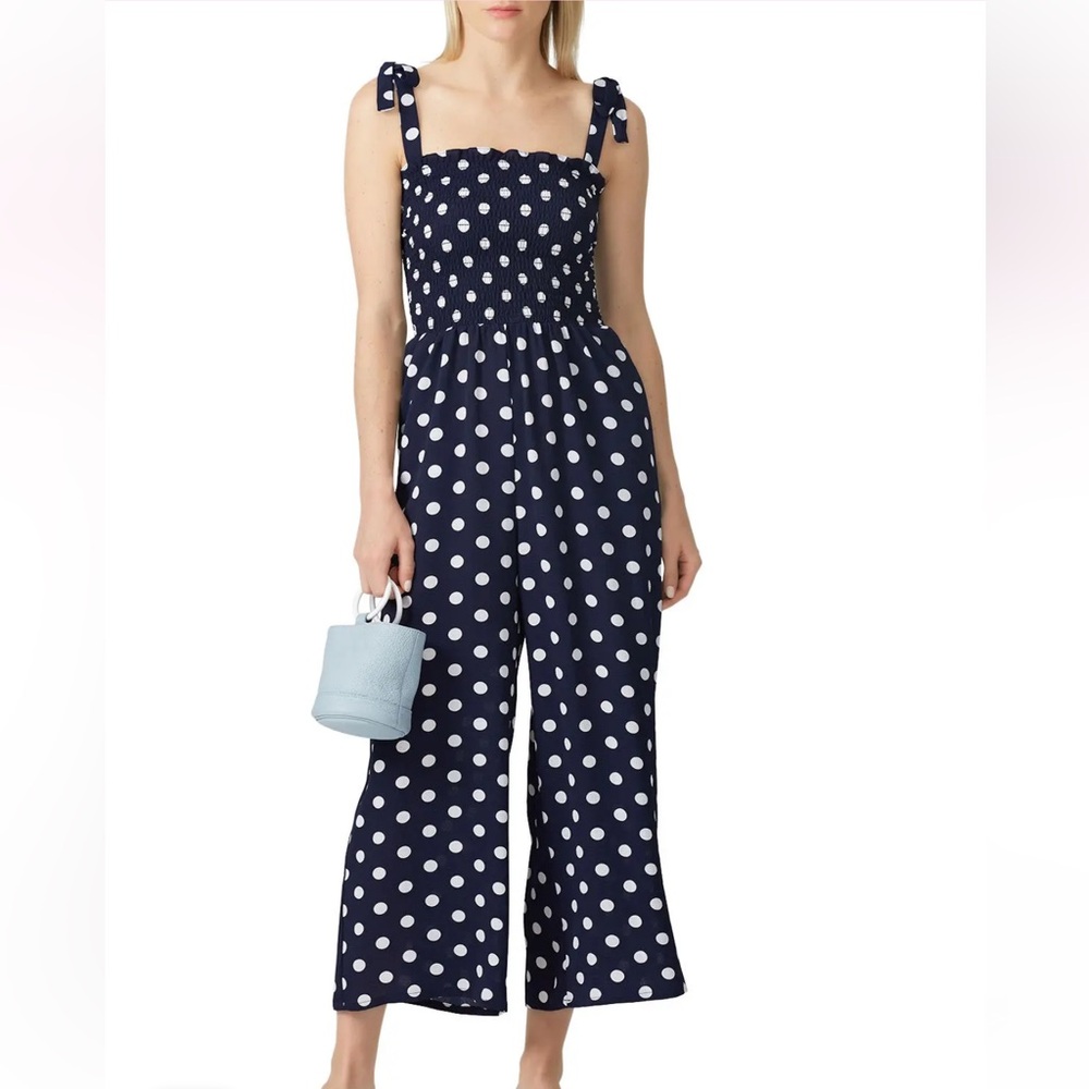 Waverly Grey Yaya Jumpsuit in Navy Polka Dot XS